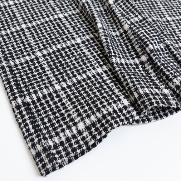 ANTHROPOLOGIE Exquise Wide Leg High Rise Plaid Trousers Pants Black White Small - Picture 9 of 14